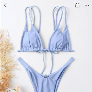 cut out high cut bikini swimsuit
